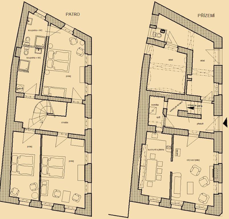 Mestansky Dum Villa Rožmberk nad Vltavou Oda fotoğraf